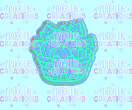 Pumpkin Basket Freshie Silicone Mold