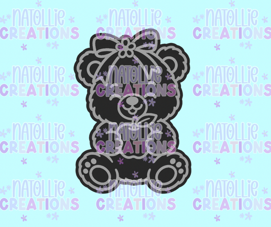 Bear W/ Apple Freshie Silicone Mold