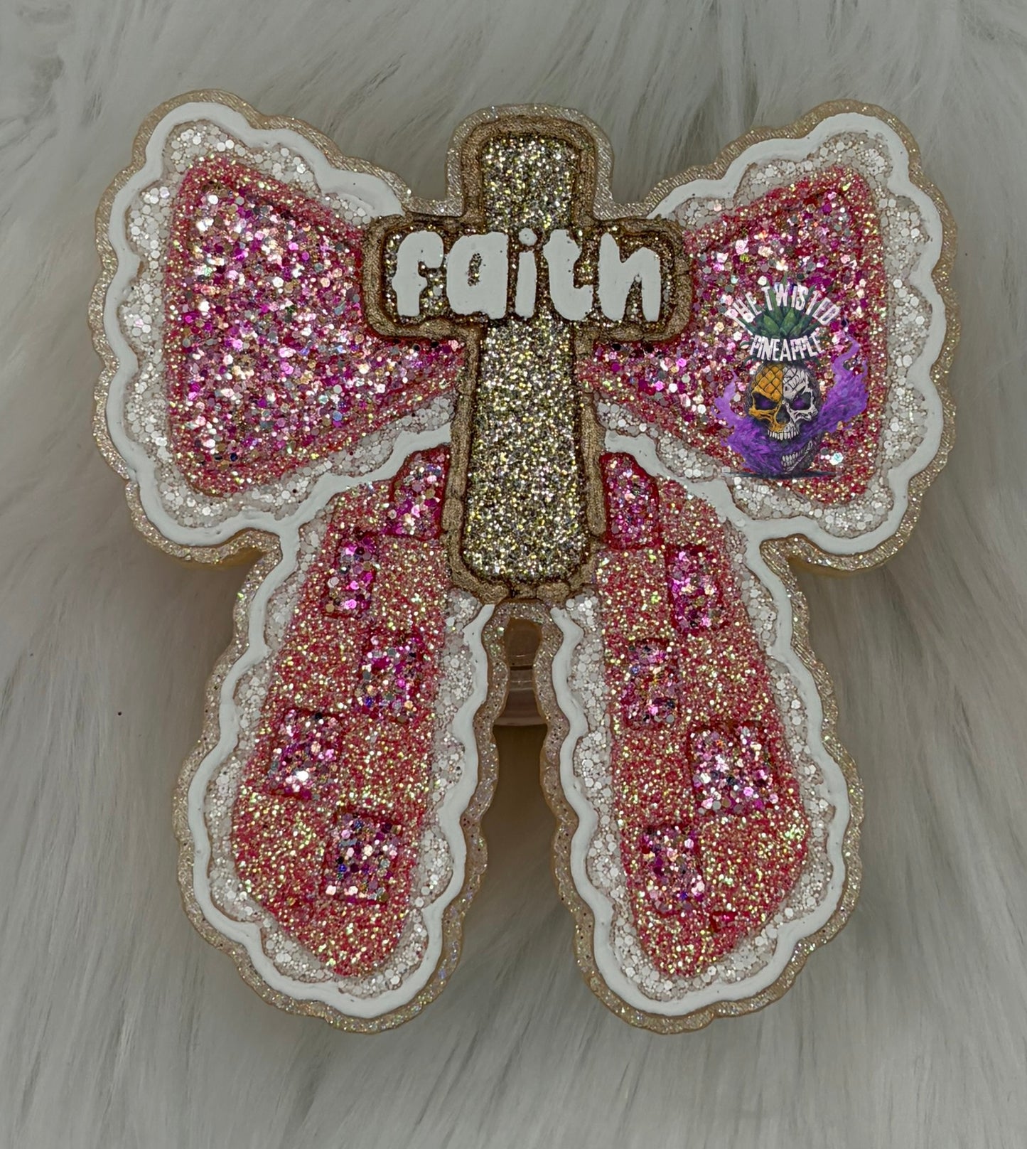 Faith Cross Bow Freshie