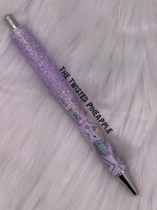 Book Babe Glitter Pen