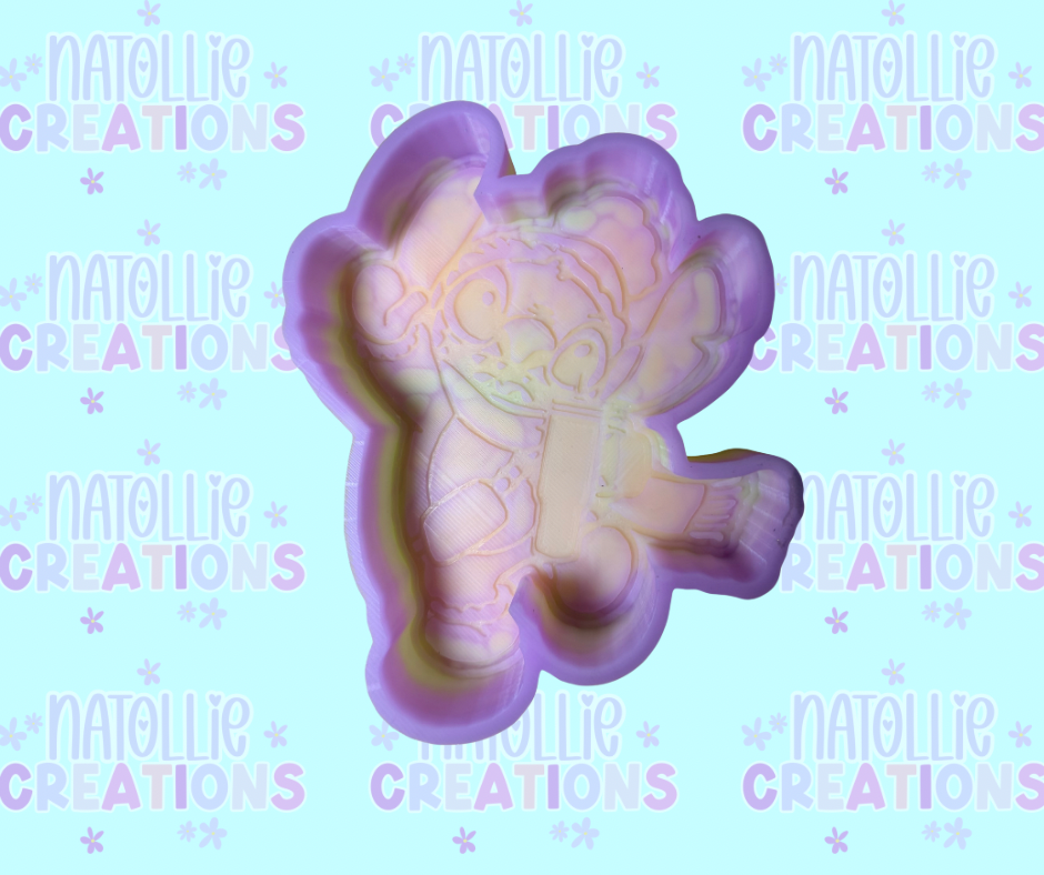 Boujee Blue Alien Freshie Silicone Mold
