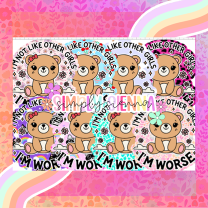 I'm Not Like Other Girls - NATOLLIE CREATIONS