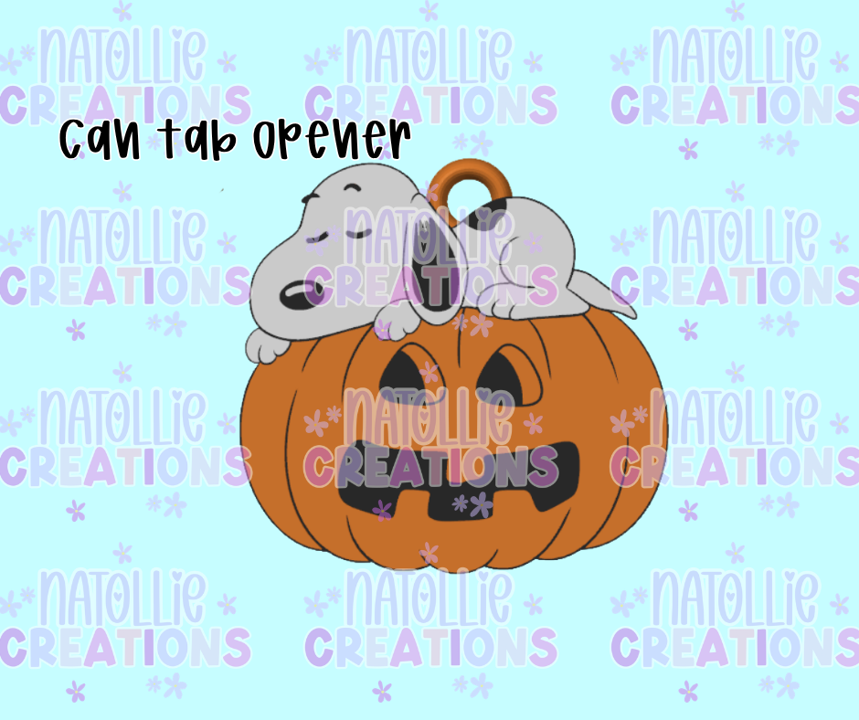 Pumpkin Snoop Can Tab Opener Keychain