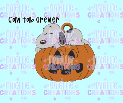 Pumpkin Snoop Can Tab Opener Keychain