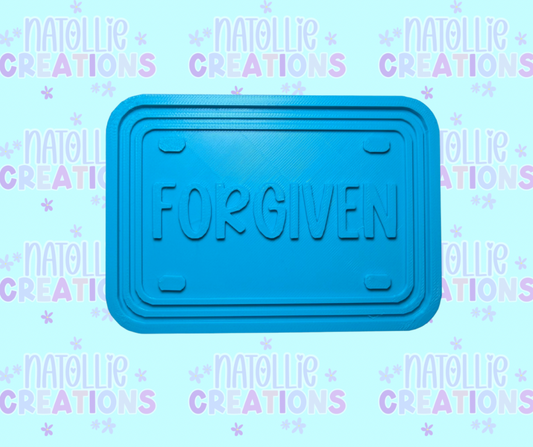 Forgiven License Insert Freshie Silicone Mold