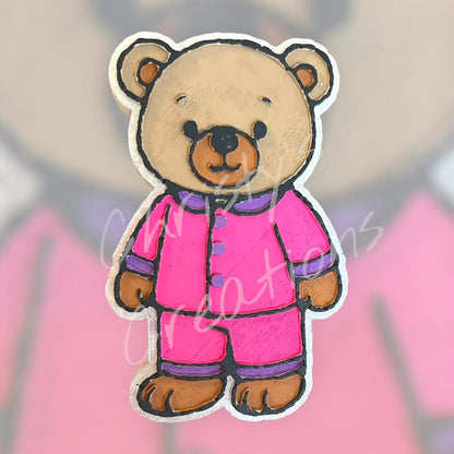 Pajama Bear Freshie Silicone Mold