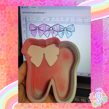 Tooth With Bow - NATOLLIE CREATIONS