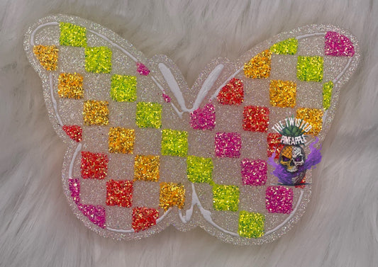Checkered Butterfly Freshie