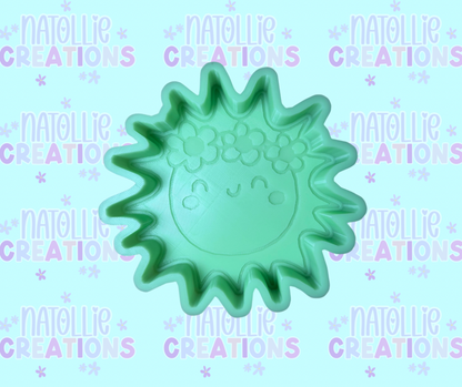 Sun W/ Floral Headband Freshie Silicone Mold