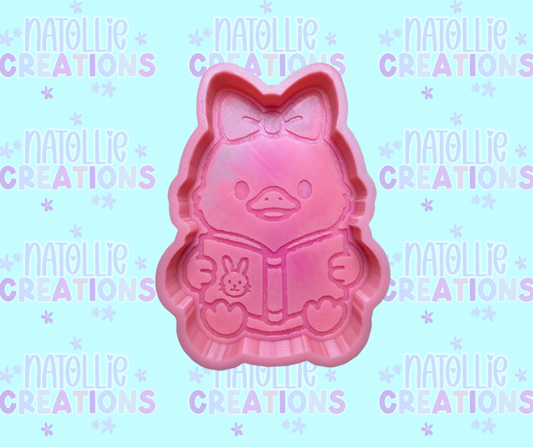 Chick Reading Freshie Silicone Mold