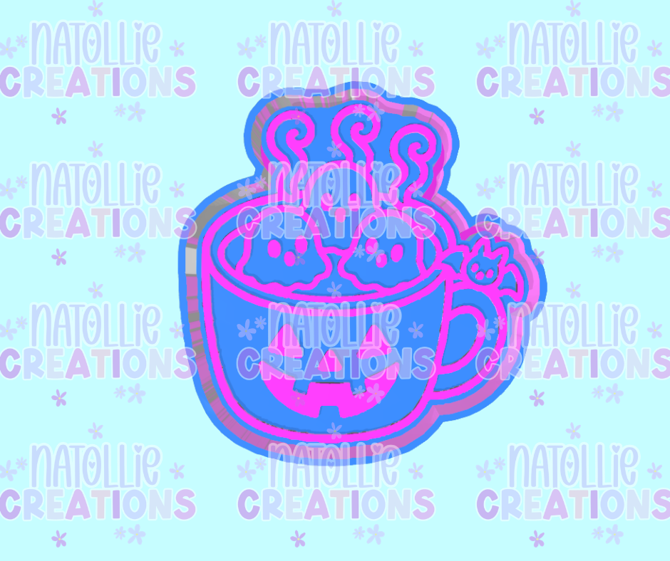 Ghost Marshmallow Mug Freshie Silicone Mold