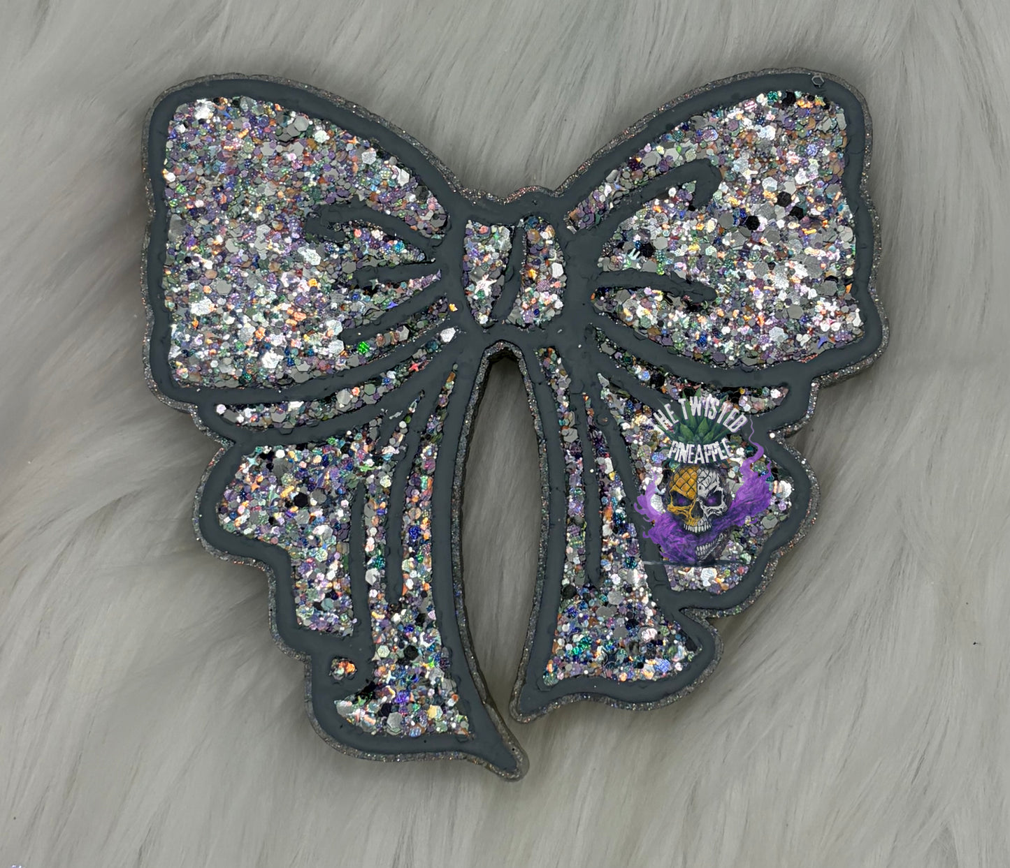 Preppy Bow Freshie (Leather & Lace)