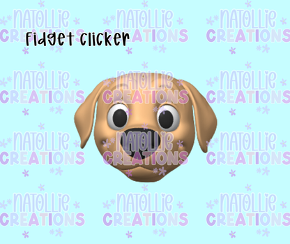 Dog Head Clicker Fidget