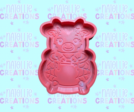 Cow Cauldron Freshie Silicone Mold
