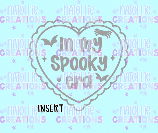 In My Spooky Era Scallop Heart Insert Freshie Silicone Mold