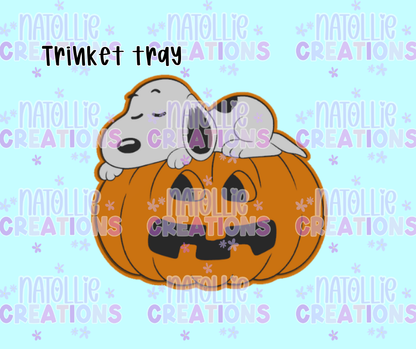 Pumpkin Snoop Trinket Tray