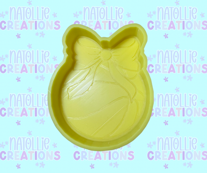 Basketball W/ Bow Freshie Silicone Mold