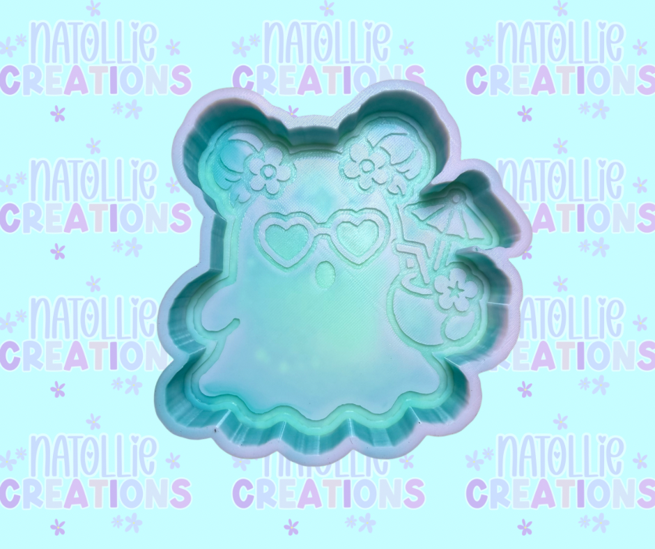 Tropical Space Bun Ghost Freshie Silicone Mold