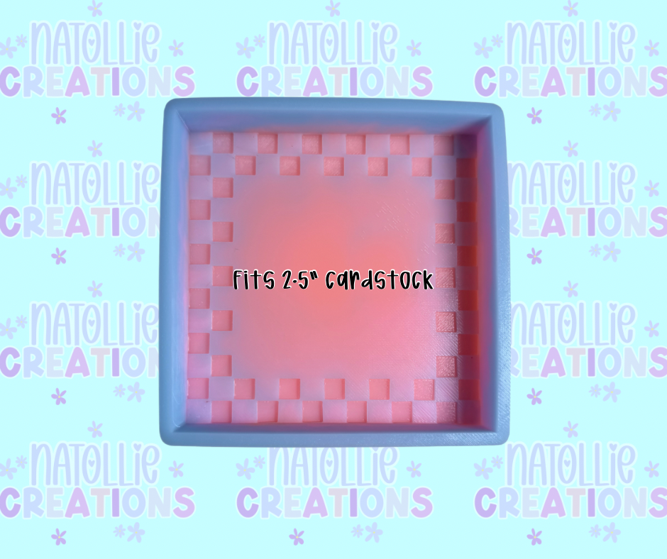 Checkered Square Freshie Silicone Mold