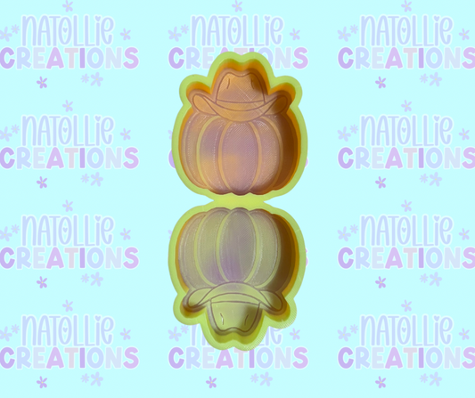 Cowboy Pumpkin Vent Clip Freshie Silicone Mold