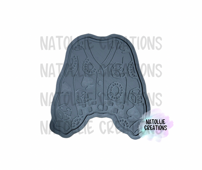 Checkered Sweater + Inserts Freshie Silicone Mold