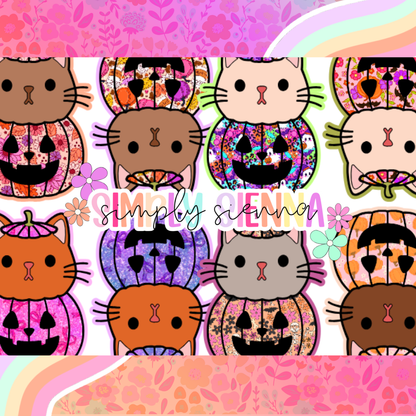 Cat In Pumpkin - NATOLLIE CREATIONS