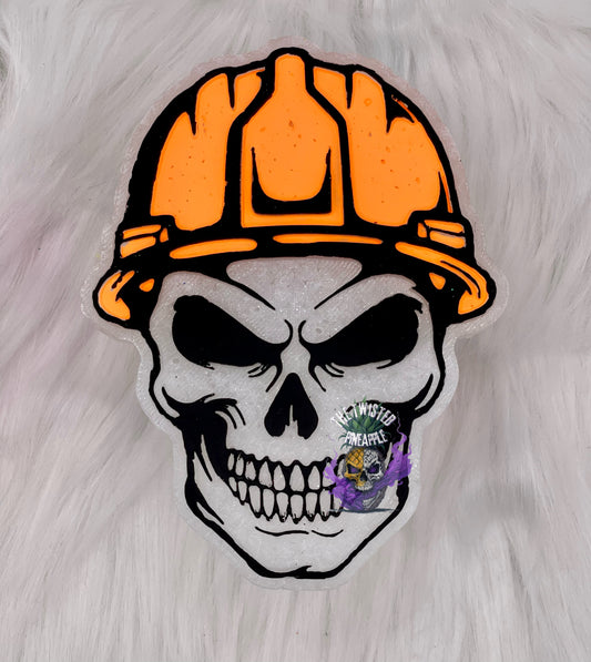 Skull W/ Hard Hat Freshie