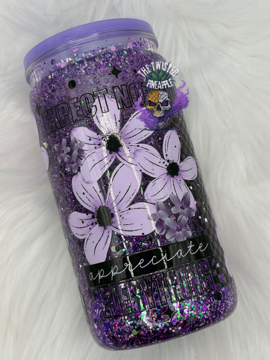 16oz Snowglobe Acrylic Tumbler (Appreciate Everything)