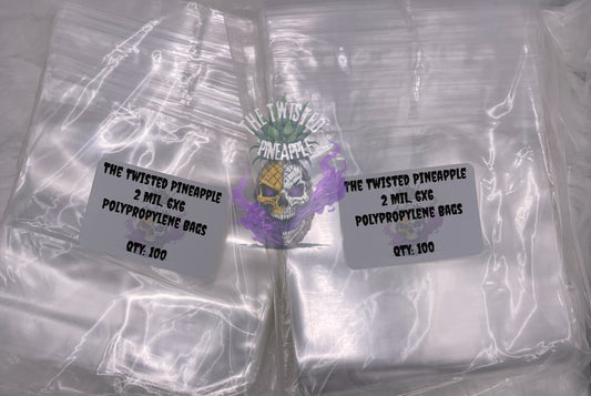 6x6 2 MIL Polypropylene Bags