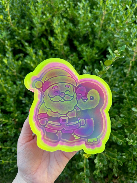 Santa + Penguin - Silicone Mold Only