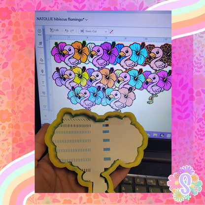 Hibiscus Flamingo - NATOLLIE CREATIONS