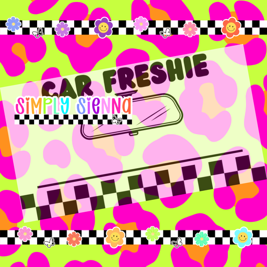 2.25X1.25 Car Freshie Mirror Scent Label Checker - DOWNLOAD