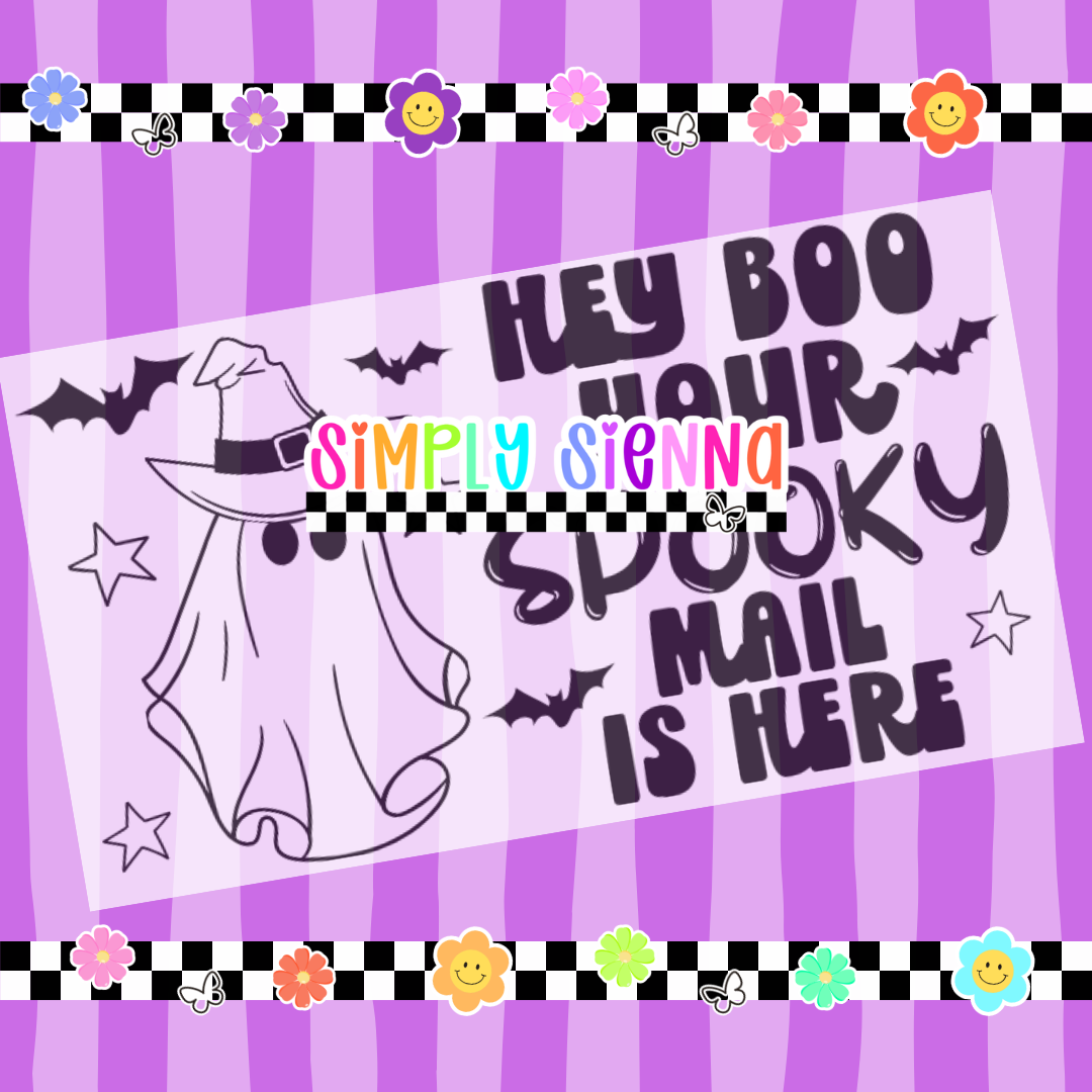 2.25X1.25 Hey Boo Your Spooky Mail Is Here - DOWNLOAD