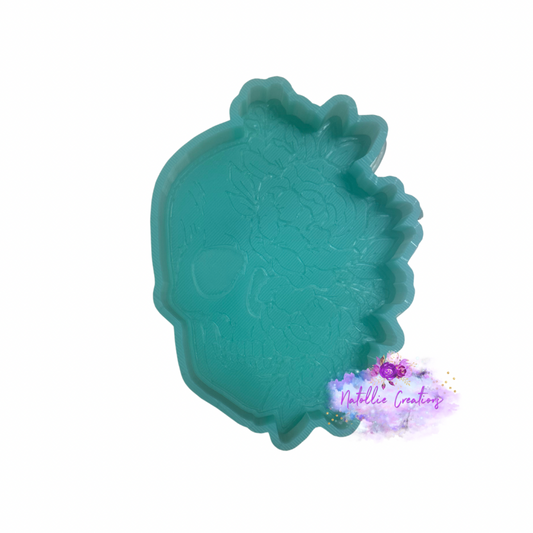 Floral Skull Freshie Silicone Mold